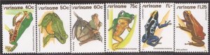 Surinam - 1981 Frogs, Smoky Jungle, Giant Tree - 6 Stamp Set #574-6, C95-7