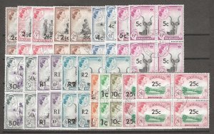 SWAZILAND 1961 SG 65/77a USED Cat £450+