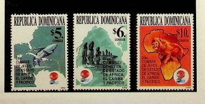 DOMINICAN REP. Sc 1331-3 NH ISSUE OF 1999 - MAPS