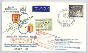 GERMANY Air Mail Cover ROCKET POST Flight Perpignan Label Berlin 1964 ZD63