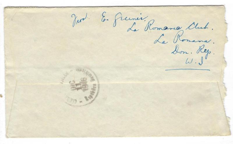 1946 Dominican Republic To Canada Airmail Cover - Pan American Sticker (OO162)