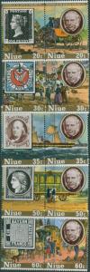 Niue 1979 SG284-293 Rowland Hill set MNH
