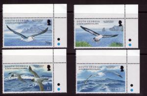 South Georgia QEII Albatrosses set  marginal set MNH