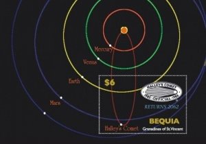 Bequia 2007 - Halley's Comet - Souvenir Stamp Sheet - Scott #414 - MNH