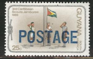 GUYANA Scott 453 MNH** Scout Overprint 1969