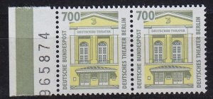 GERMANY BUND [1993] MiNr 1691 ( **/mnh ) [02] Sehenswürdigkeiten 2er