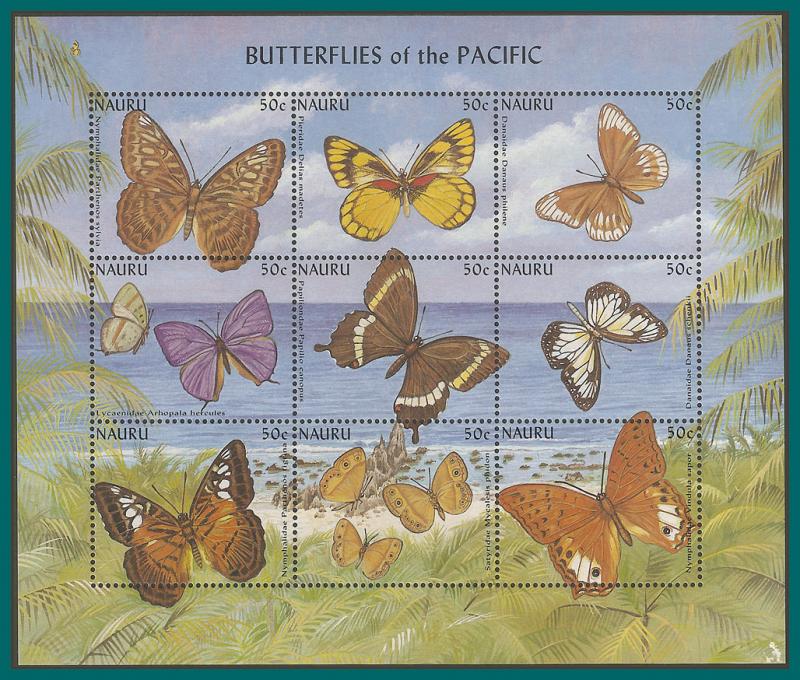 Nauru 2002 Butterflies, Sheetlet, MNH 497,SG536a