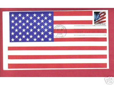 United We Stand - Allover PATRIOTIC FLAG CACHET