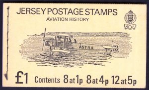 Jersey Great Britain 1975 Aviation History Landscapes Booklet Mi. MH 0-16 MNH