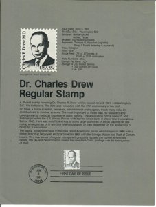 US SP524 Charles Drew Souvenir Page #1865