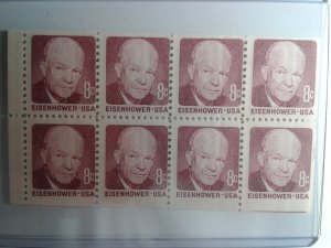 SCOTT #1395A PANE EISENHOWER MINT NEVER HINGED