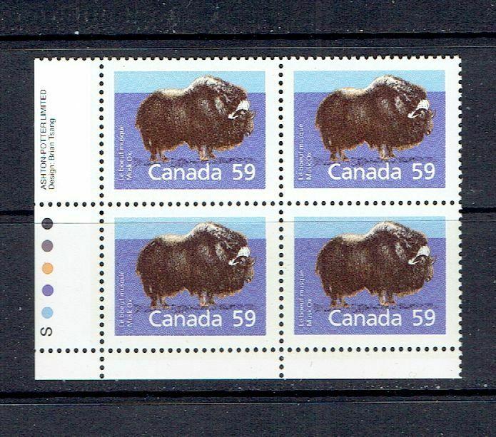 CANADA - 1989 MUSK OX - SLATER PAPER - PERF 13.1 - LLPB - SCOTT 1174a - MNH