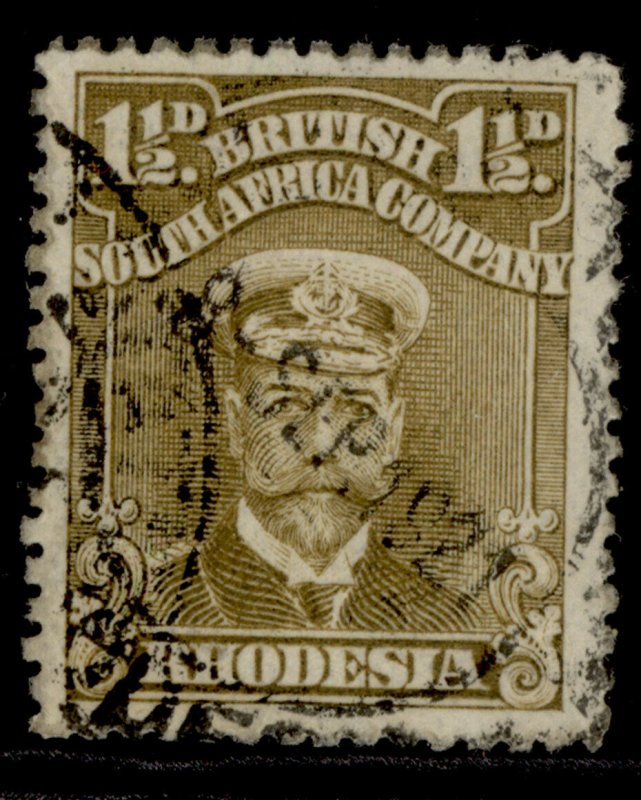 RHODESIA GV SG199, 1½d drab-brown, FINE USED.