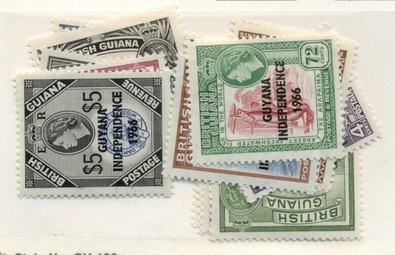 GUYANA #7-19, Mint Hinged, Scott $18.28