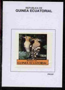 Equatorial Guinea 1977 Birds 8EK Woodpecker proof in issu...