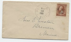 1885 Matfield MA #210 cover R6 DPO 1873-1900 [6029.1000]