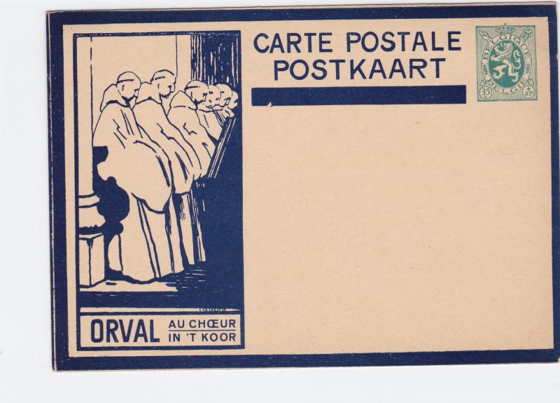 belgium vintage unused orval  stamps card ref r15442