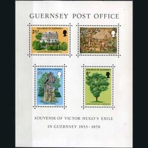 GUERNSEY 1975 - Scott# 126a S/S Writer hugo NH