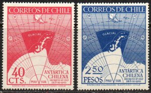 Chile Sc #247-248 Mint Hinged