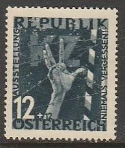 Austria B174, SEMI-POSTAL. SINGLE UNUSED, NO GUM, F-VF. (1371)