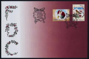 Finland 1274-5 on FDC - Christmas, Birds