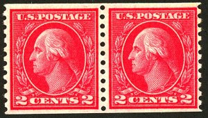 U.S. #455 MINT PAIR OG NH