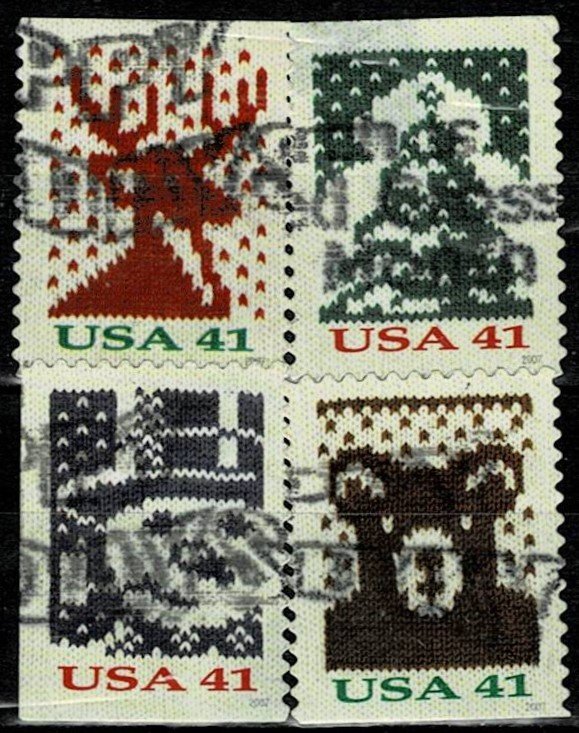 USA 2007 Holiday Christmas Knits Used