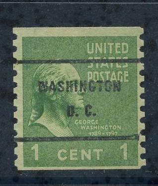 USA Sct # 839; Precancel; Washington DC; type 61