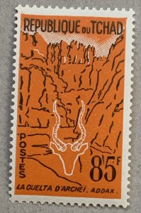 Chad 1961 85fr Gorge of Archet and Addax, MNH.  Scott 82, CV $2.75. Geography