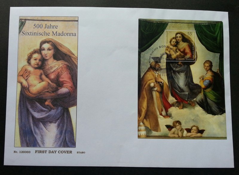 Germany Vatican Joint Issue 500 Years Madonna Of Foligno 2012 (FDC)