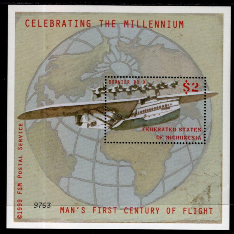 Micronesia 364 Airplane Souvenir Sheet MNH VF