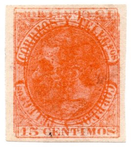(I.B) Spain Postal : King Alfonso 15c (multiple print)