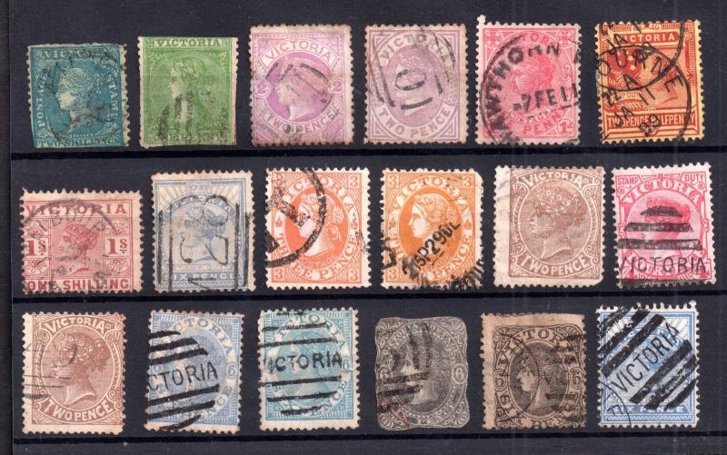 Australia Victoria State QV used collection WS6938