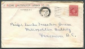 CANADA WWII BLACK OUT CANCEL COVER VICTORIA