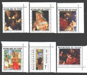 Chad. 1969. 264-69. Paintings painting. MNH.