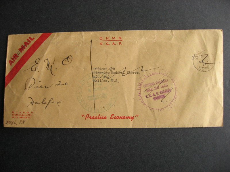 Canada 1946 RCAF OHMS cover, check it out!