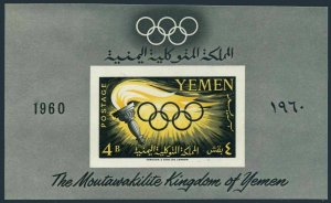 Yemen 98-102,102a,MNH.Michel 200-204,Bl.2. Olympics Rome-1960.Torch,Rings.