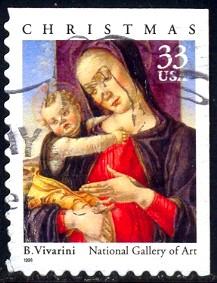 Madonna & Child, by Bartolomeo Vivarini, USA SC#3355 used