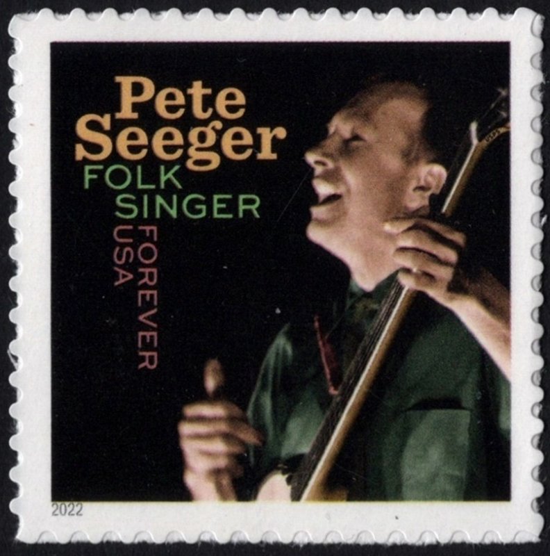 SC#5708 (Forever) Music Icons: Pete Seeger Single (2022) SA