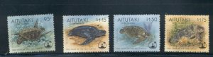 Aitutaki #513-16  (1995 Sea Turtle  set) VFMNH CV $11.25