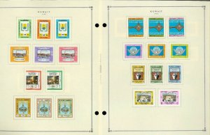 Kuwait 1945-1989 M (mostly) & U Hinged on Scott International Pages Thru 1999