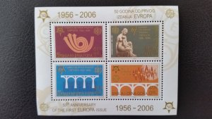 50th anniversary of EUROPA stamps - Serbia and Montenegro complete ** MNH