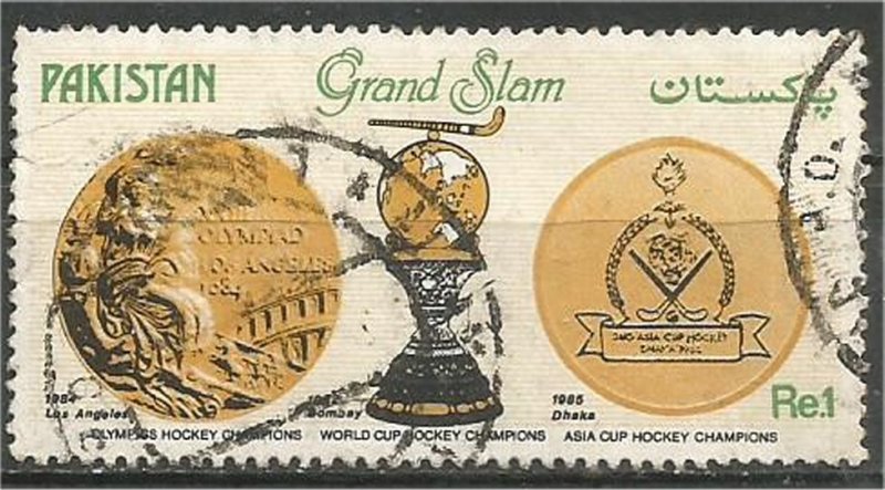 PAKISTAN, 1985,  used 1r, Hockey Team. Scott 649