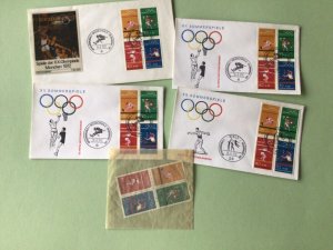 Germany Olympics Munich 1972  4 covers Ref A1153