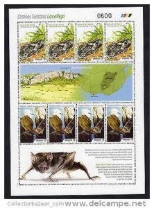 TOURISM CAVES FAUNA BAT FROG MOON MAP URUGUAY 2014 MNH