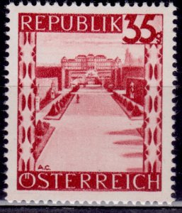 Austria 1945-46, Belvedere Palace, 35g, sc#468, MNH