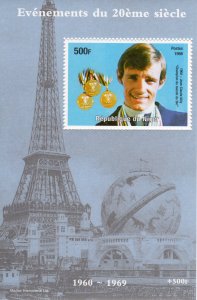 Niger 1998 Jean-Claude Killy Champion of the World of Ski S/S (1) Perforated MNH
