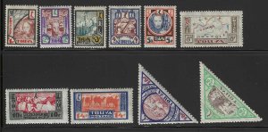 Tannu Tuva #15-28 Mint, various designs, issued 1927