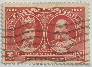 CANADA 1908 #98 Quebec Tercentenary Issue - Used