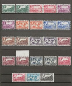 MONTSERRAT 1938/48 SG 101a/112 + Perfs MINT Cat £333